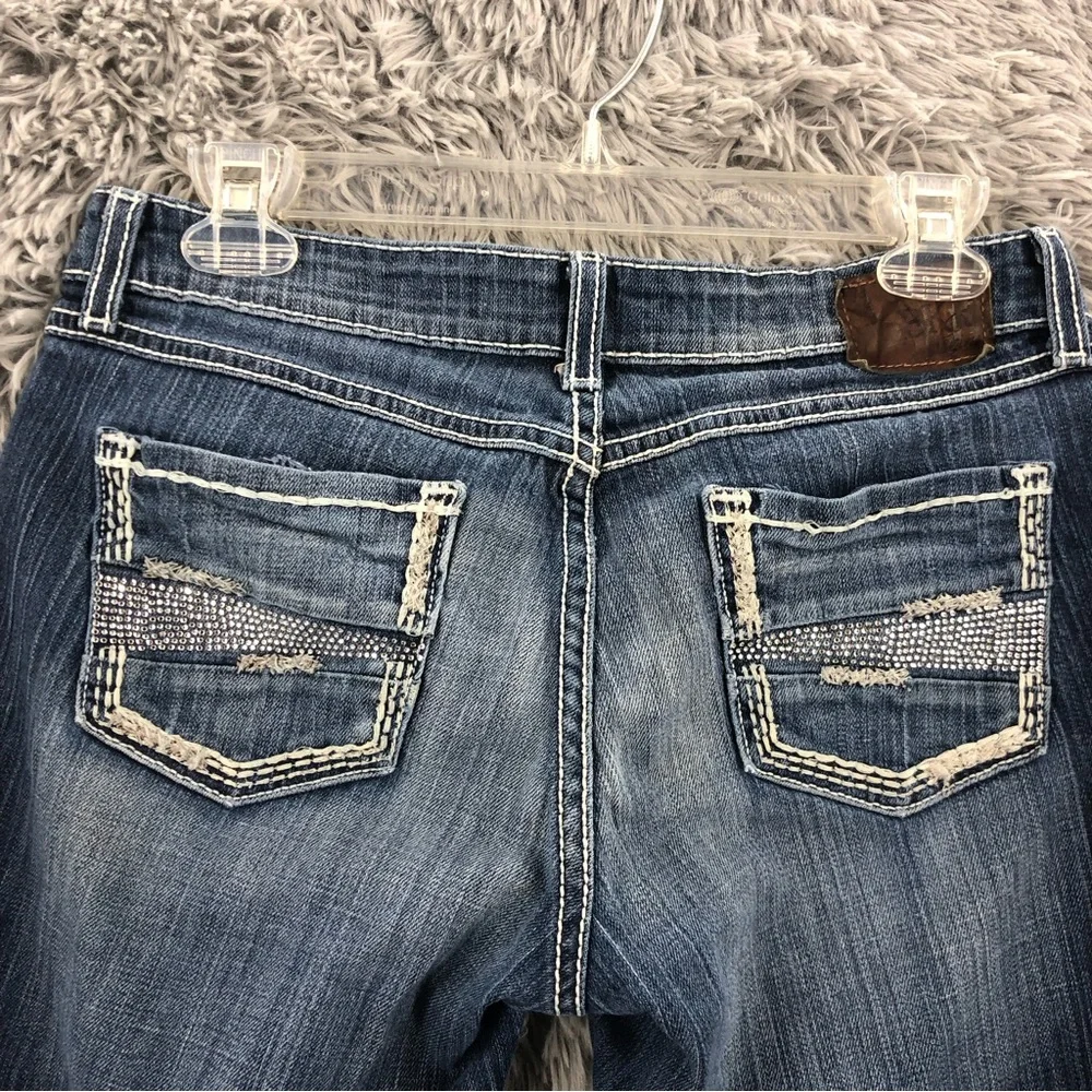 BKE Buckle Shorts Womens Size 28 Sabrina Denim Blue - Picture 2 of 11